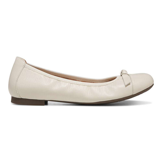 Amorie Ballet Flat - Cream Wavy