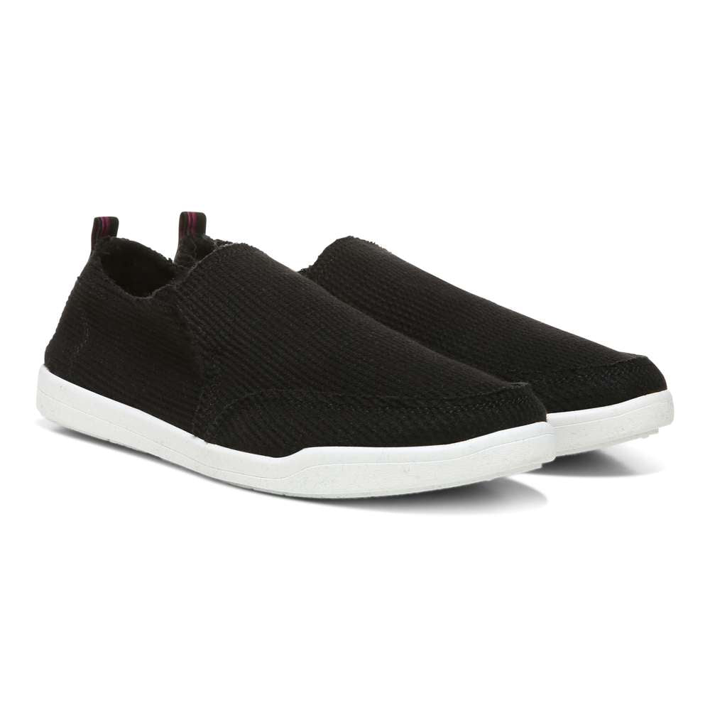 Malibu Slip-On Sneaker - Black Waffle Knit