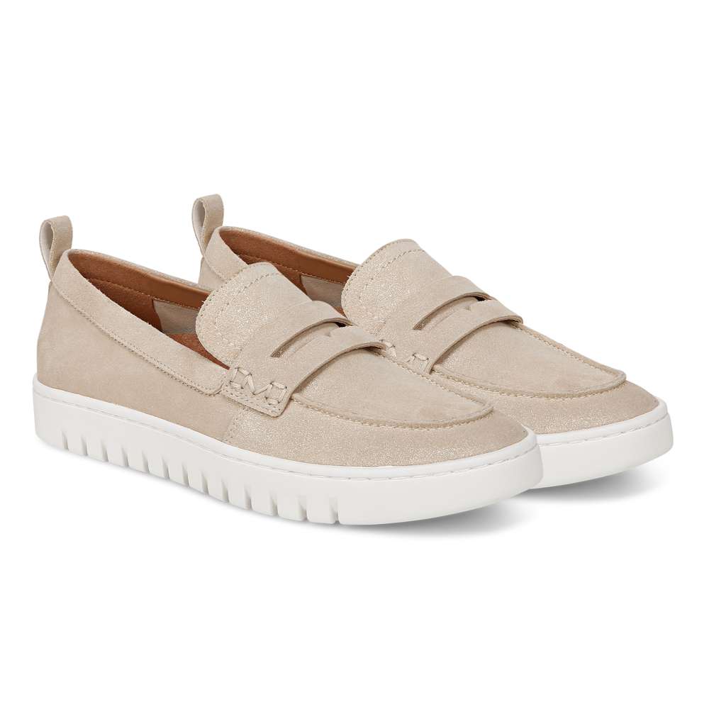 Uptown Loafer - Gold Leather