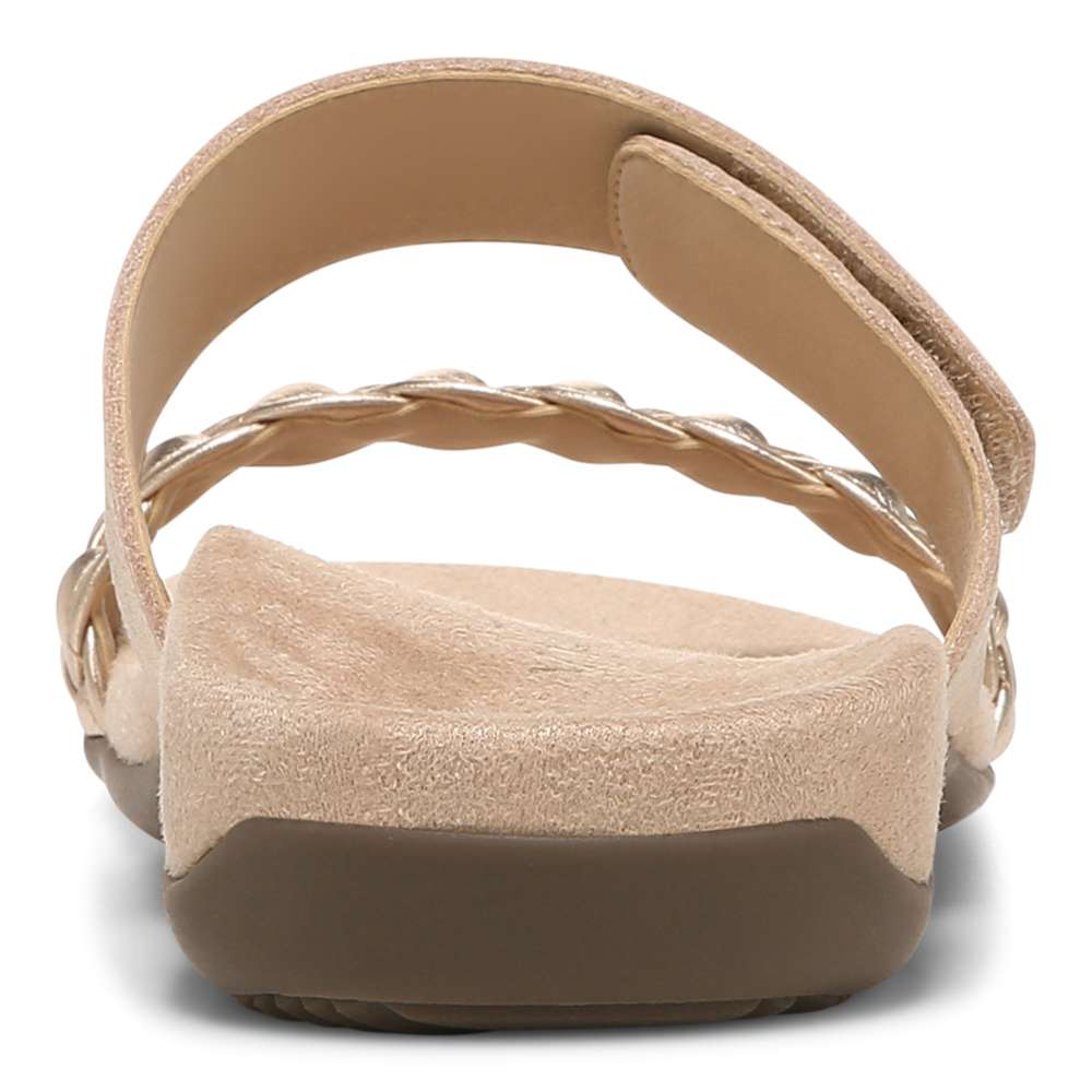 Jeanne Slide Sandal - Gold