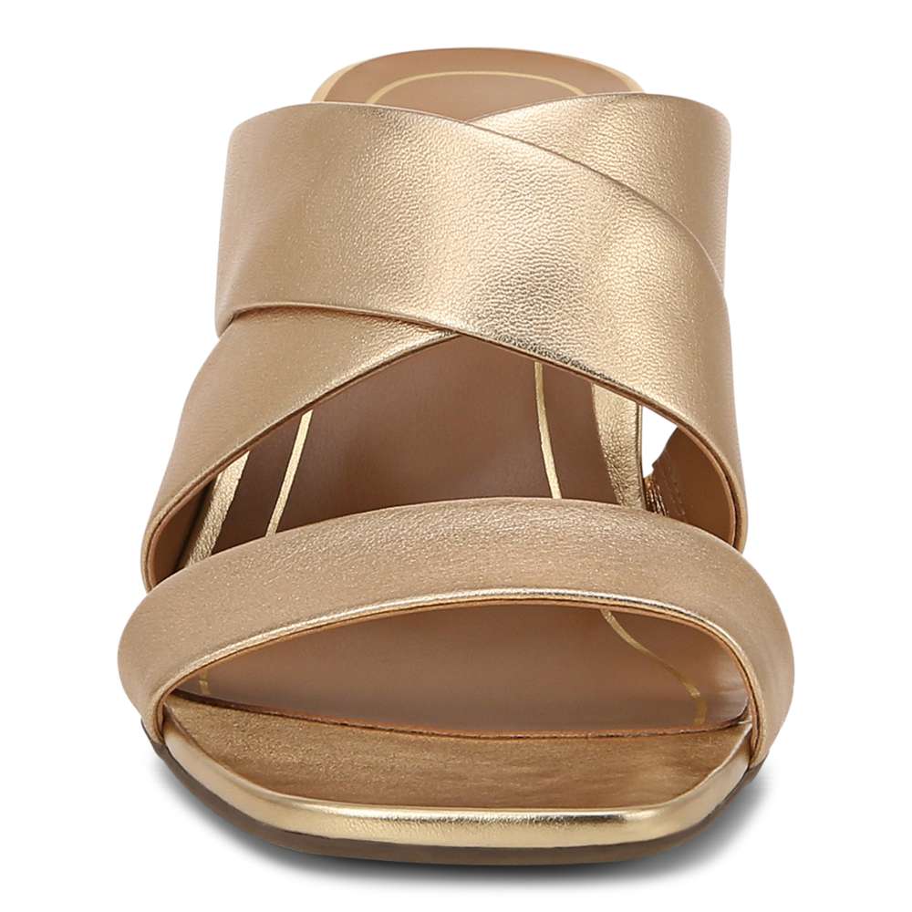 Merlot Heeled Sandal - Gold