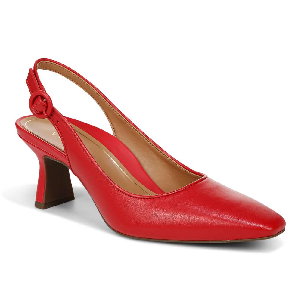 Perris Slingback Heel - Red
