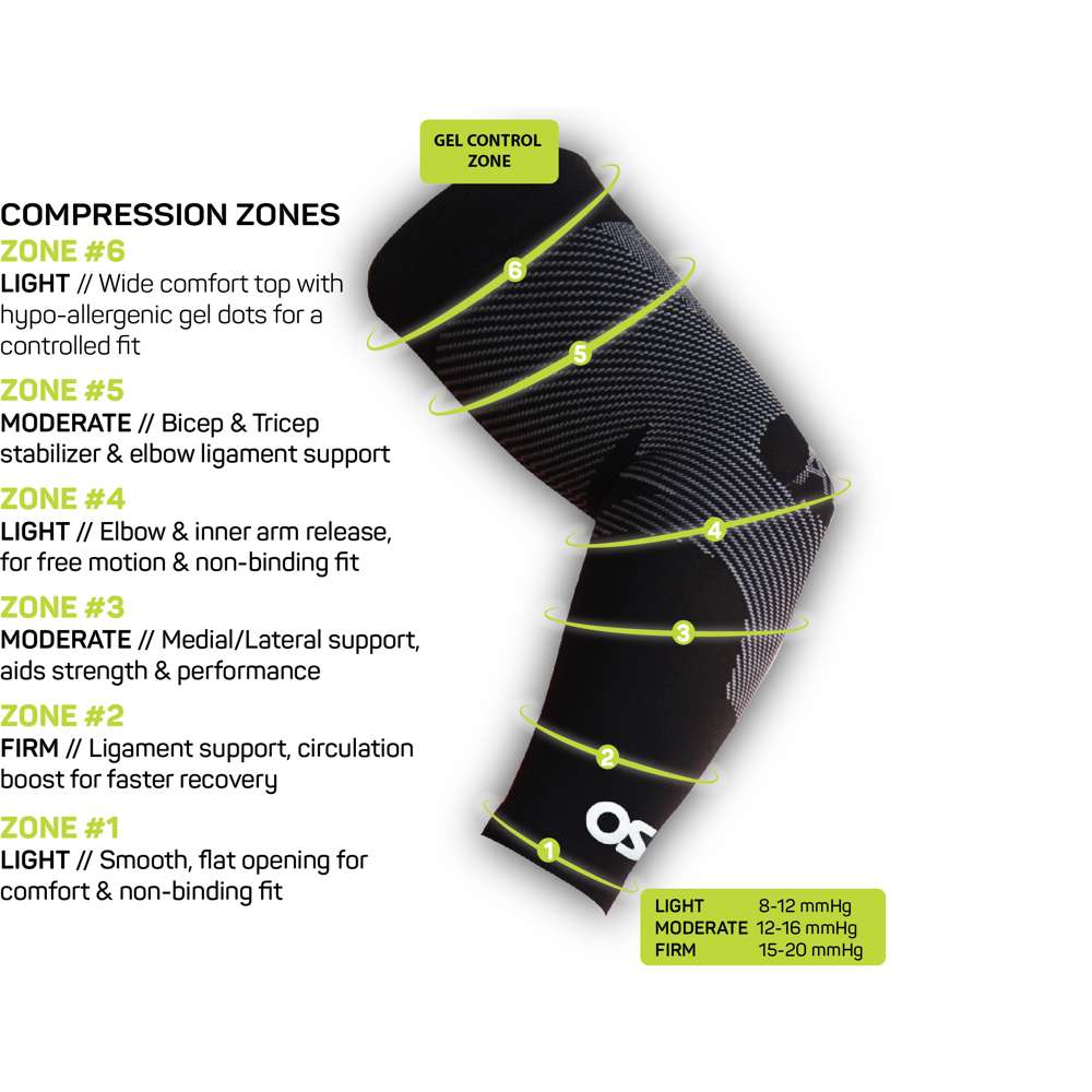 Sports Compression Arm Sleeve (AS6) - White