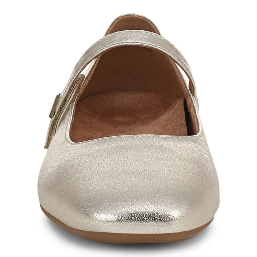 Alameda Mary-Jane Flat - Gold
