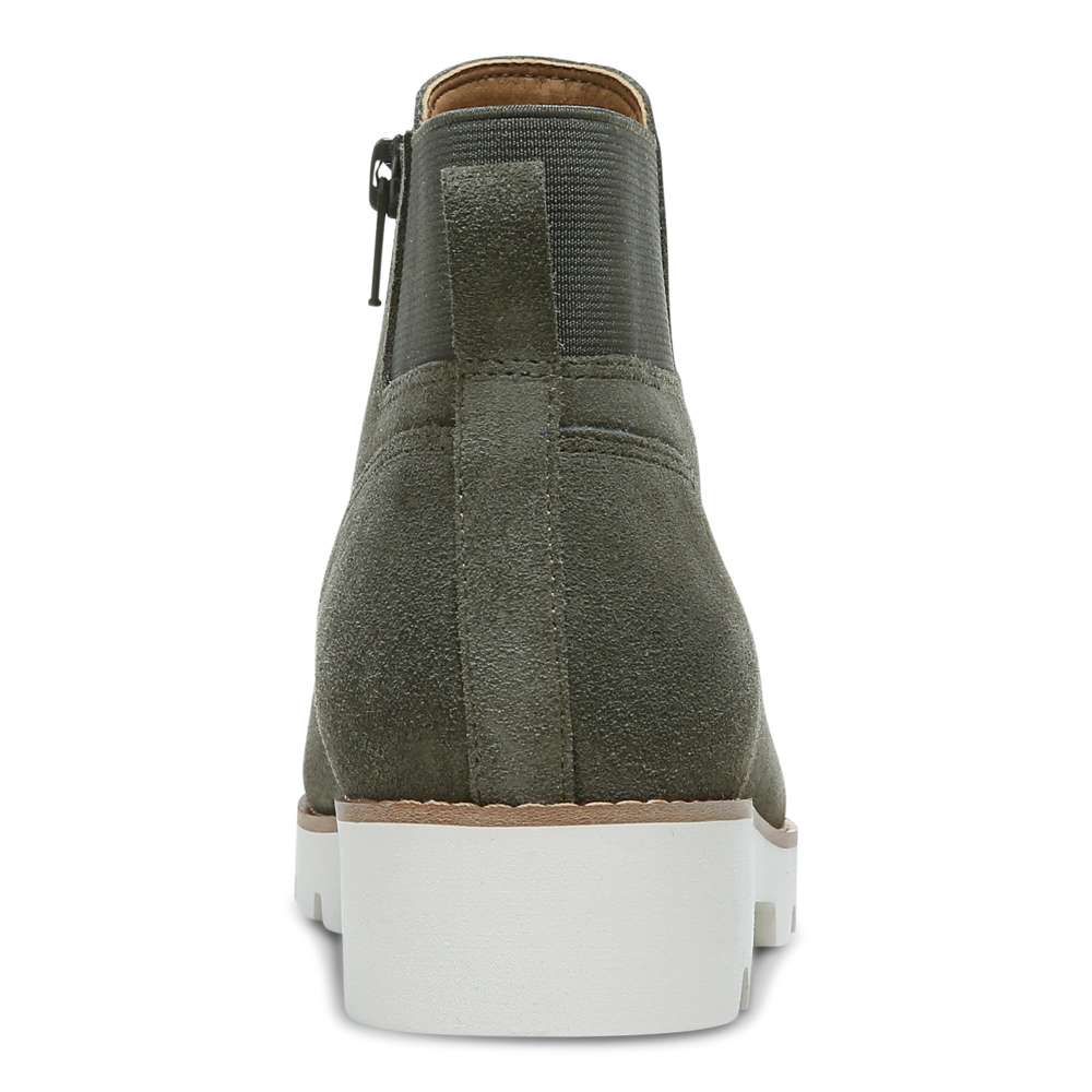 Brionie Chelsea Boot - Olive Suede