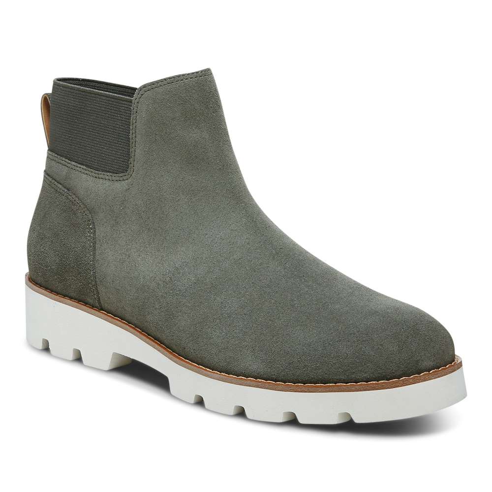 Brionie Chelsea Boot - Olive Suede