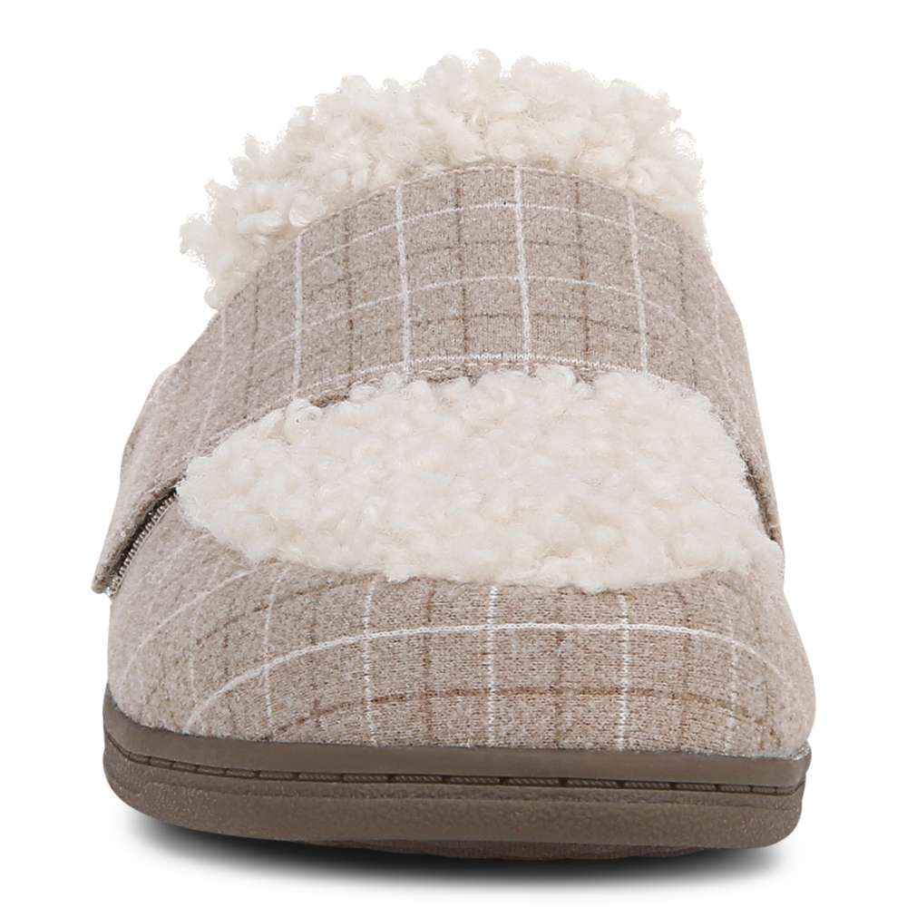 Gemma II Slipper - Plaid Cream