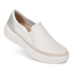 Kearny Platform Slip-On Sneaker - White Leather