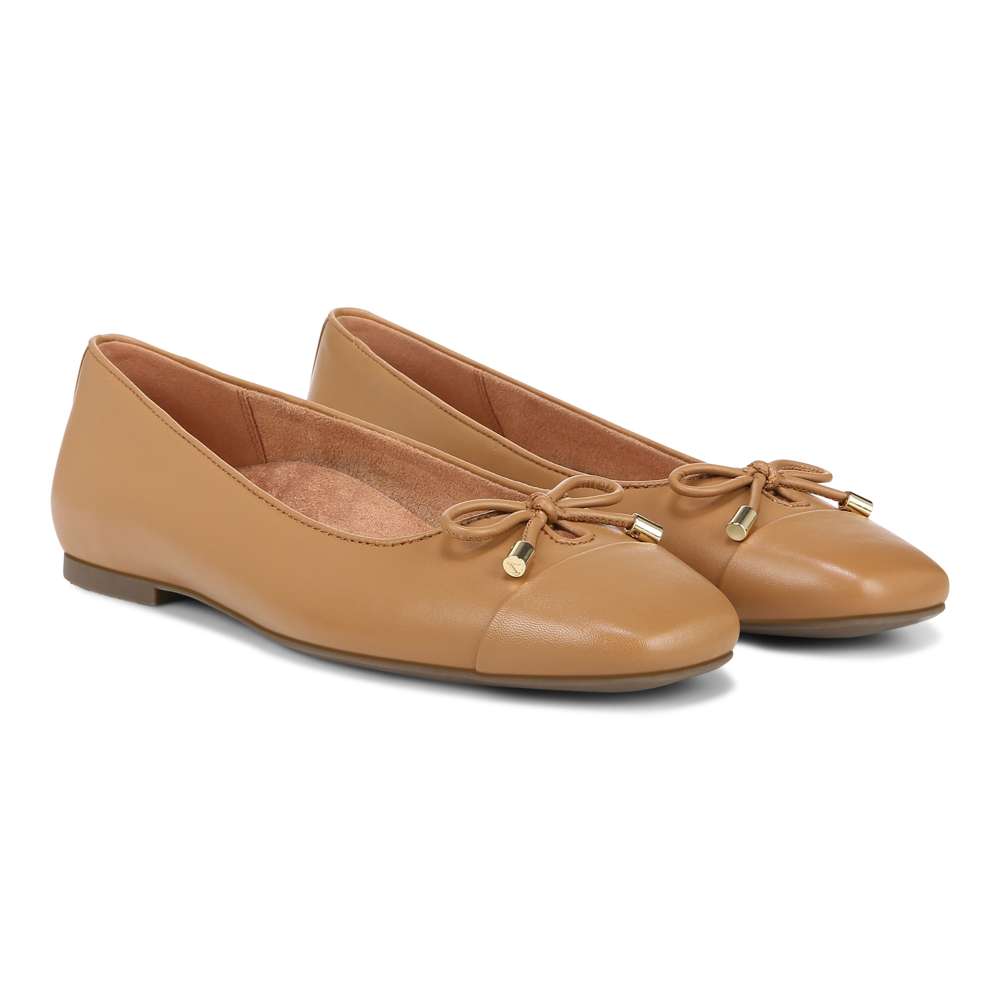 Klara Ballet Flat - Camel Leather