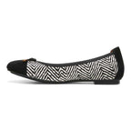 Minna Ballet Flat - Black/White