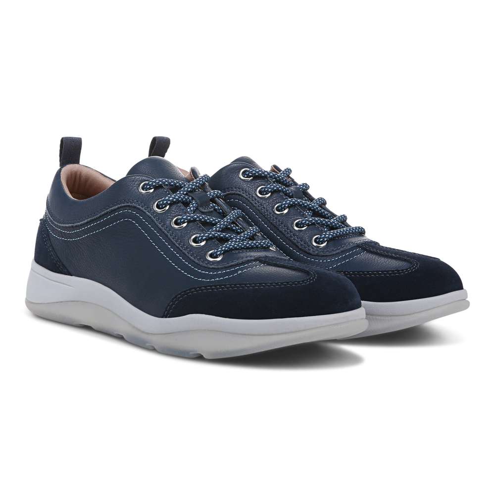 Nyla Lace-Up Casual Sneaker - Navy