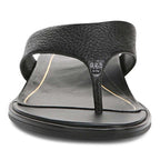 Agave Toe Post Sandal - Black Leather