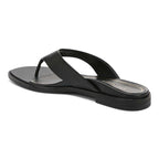 Agave Toe Post Sandal - Black Leather