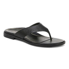 Agave Toe Post Sandal - Black Leather