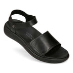 Awaken Recovery Sandal - Black Leather