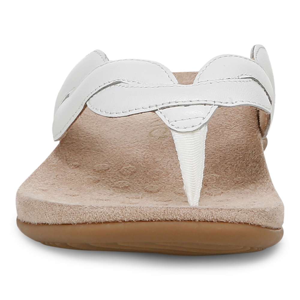 Bella Braid Toe Post Sandal - White