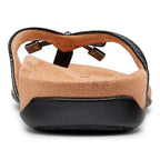 Bella Toe Post Sandal - Black Woven