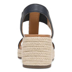 Calera Wedge - Navy Leather
