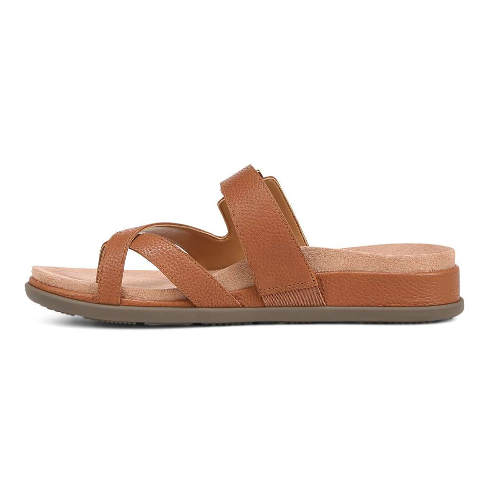 Carmela Slide - Tan