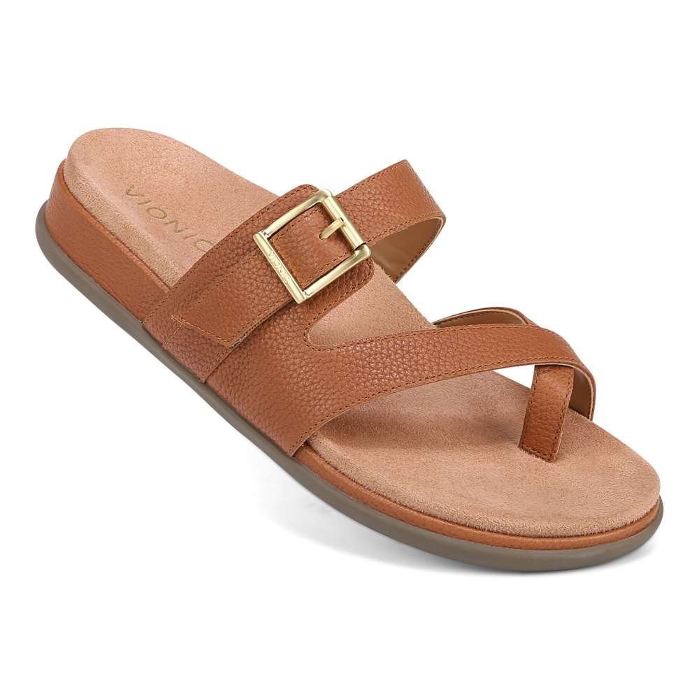 Carmela Slide - Tan
