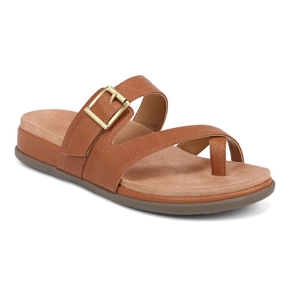 Carmela Slide - Tan