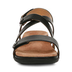 Cypress Backstrap Sandal - Black Leather