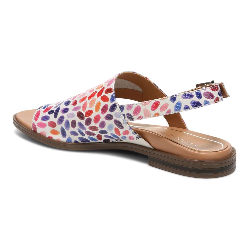 Ella Sandal - White Multi Confetti