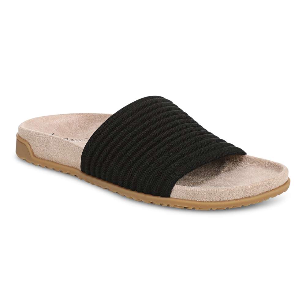 Evie Knit Slide - Black