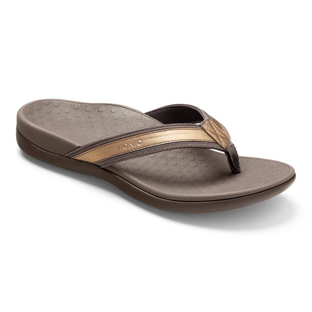 Islander Toe Post Sandal - Bronze