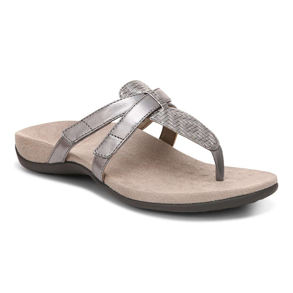 Karley Toe Post Sandal - Silver