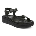 Mar Platform Sandal - Black Leather