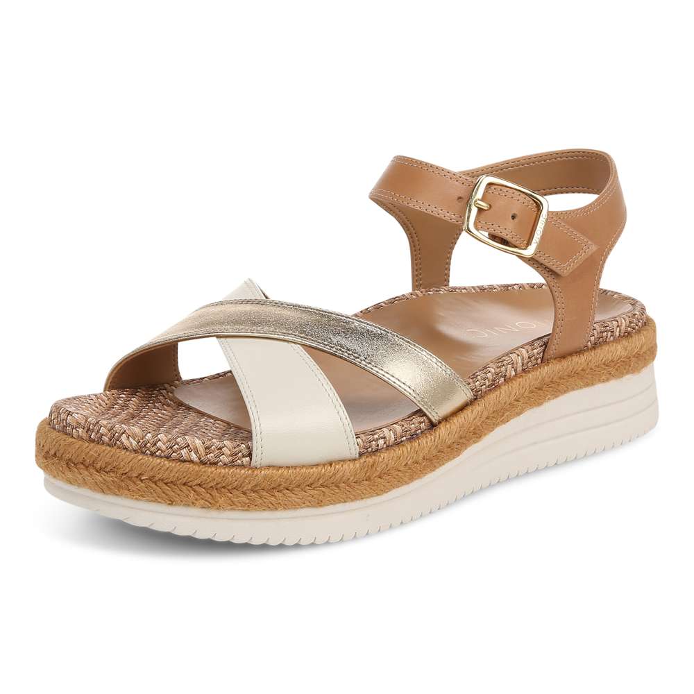 Mar Platform Sandal - Camel/Gold