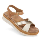 Mar Platform Sandal - Camel/Gold