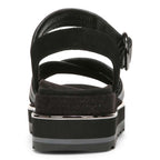 Reyna Flatform Sandal - Black Leather