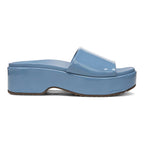 Trista Flatform Slide - Blue Shadow Patent