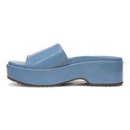 Trista Flatform Slide - Blue Shadow Patent