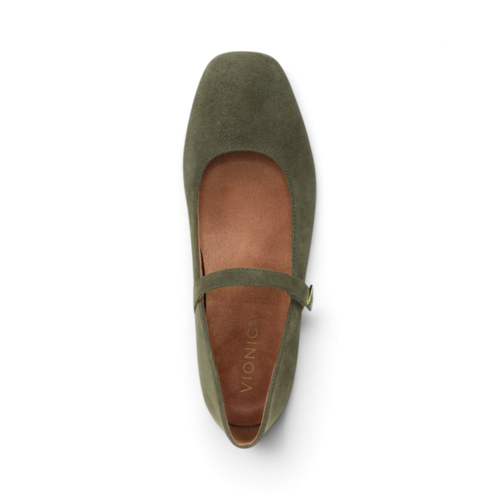 Alameda Mary-Jane Flat - Olive
