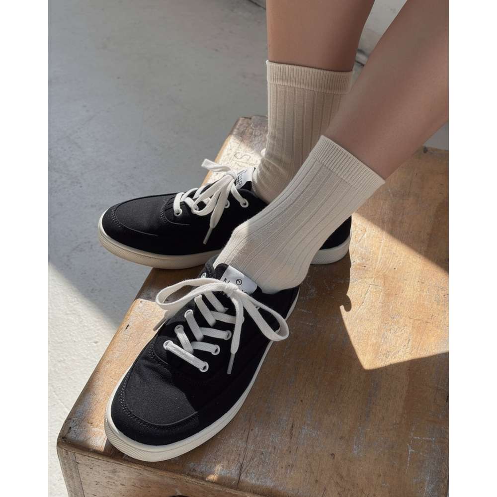 Cyan Slip-On Casual Sneaker - Black