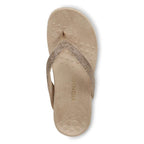 Dillon Shine Toe Post Sandal - Champagne