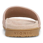 Evie Knit Slide - Tan/Gold