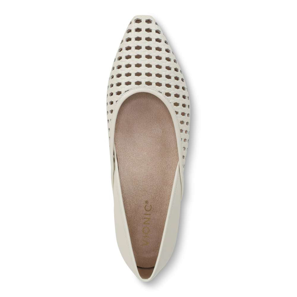 Gracia Woven Flat - Ivory