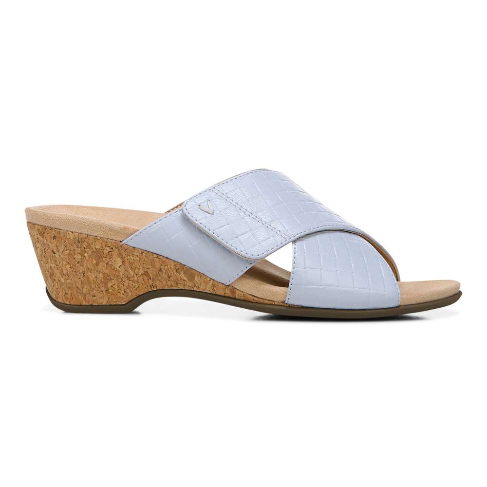 Leticia Wedge Sandal - Blue Haze