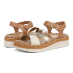 Mar Platform Sandal - Camel/Gold