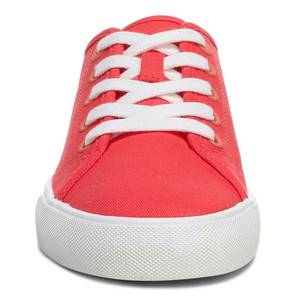 Oasis Lace-Up Casual Sneaker - Poppy Canvas