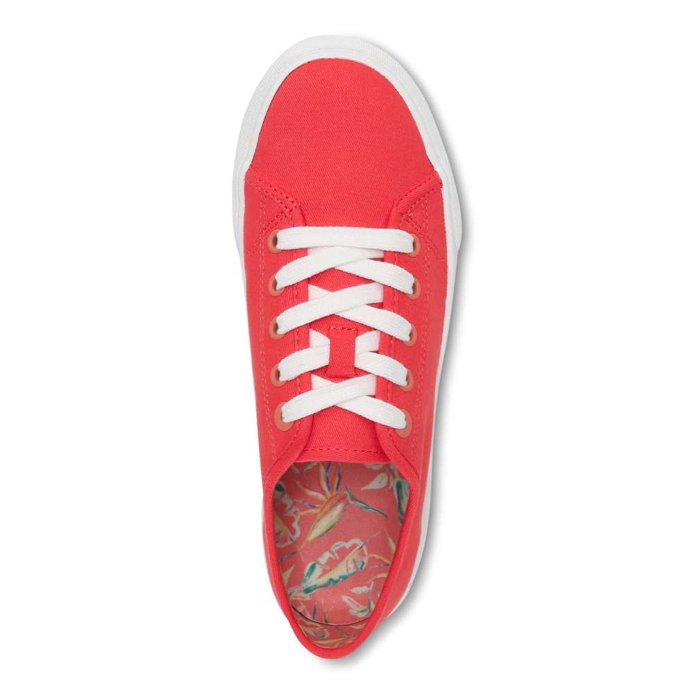 Oasis Lace-Up Casual Sneaker - Poppy Canvas