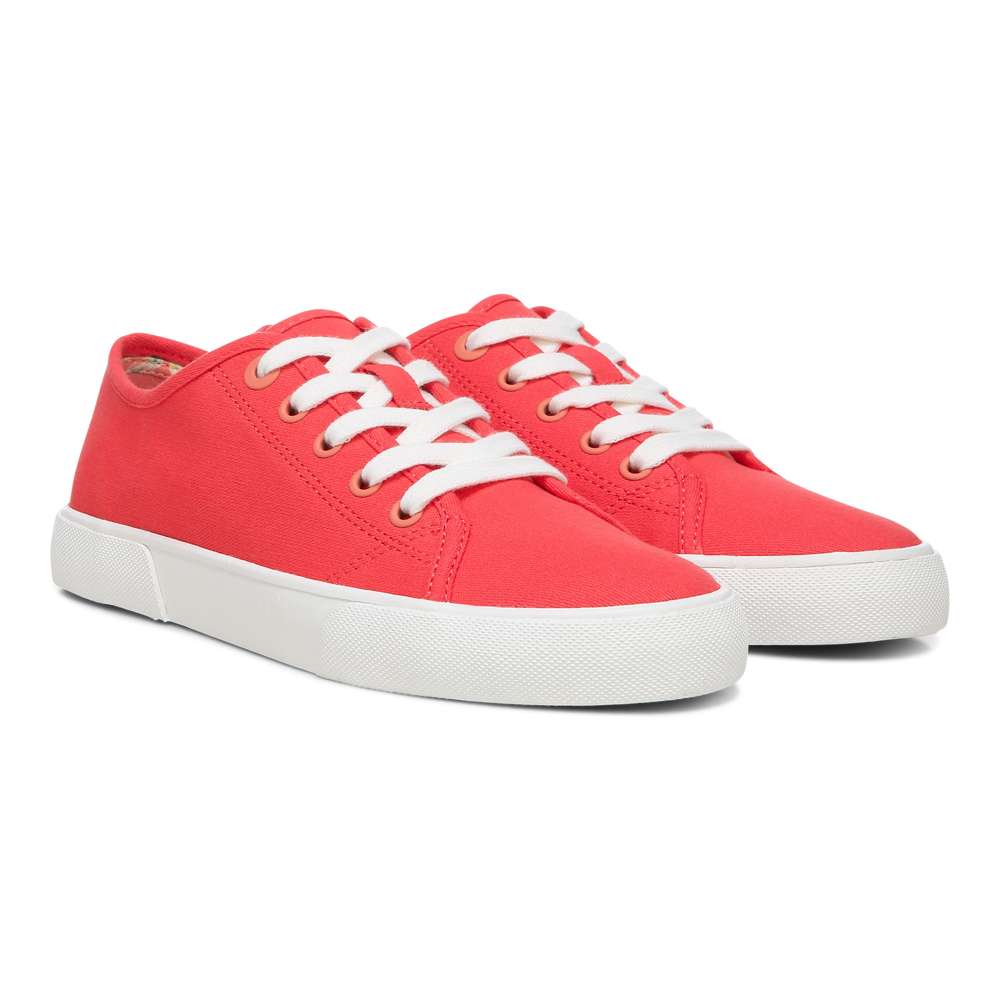 Oasis Lace-Up Casual Sneaker - Poppy Canvas