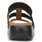 Sabrina Flatform Sandal - Black Suede