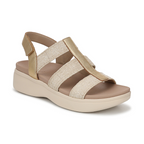 Sabrina Flatform Sandal - Gold Leather