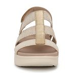 Sabrina Flatform Sandal - Gold Leather