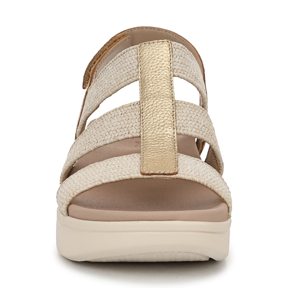 Sabrina Flatform Sandal - Gold Leather